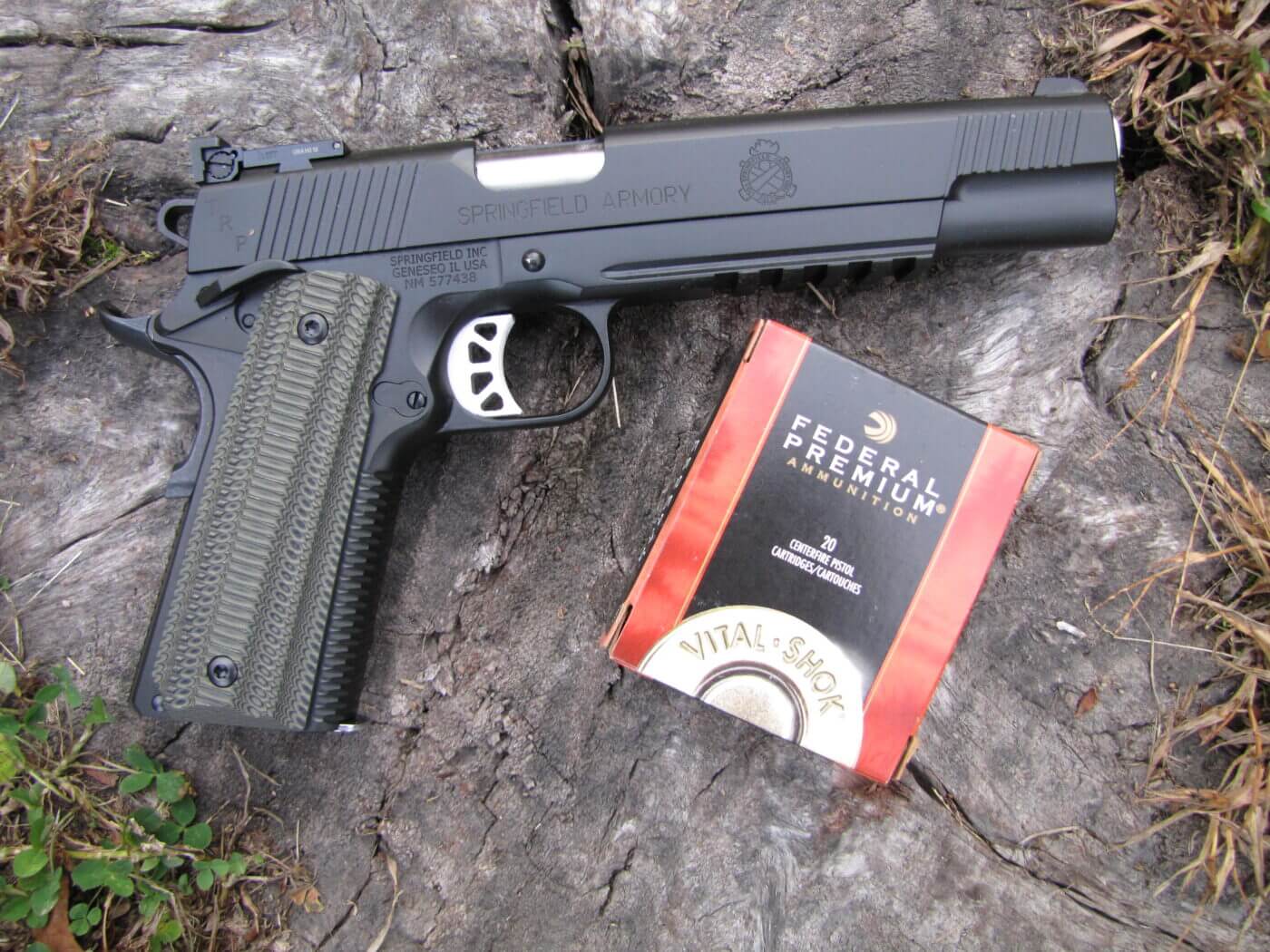 Springfield 1911 TRP with Federal hunting ammo