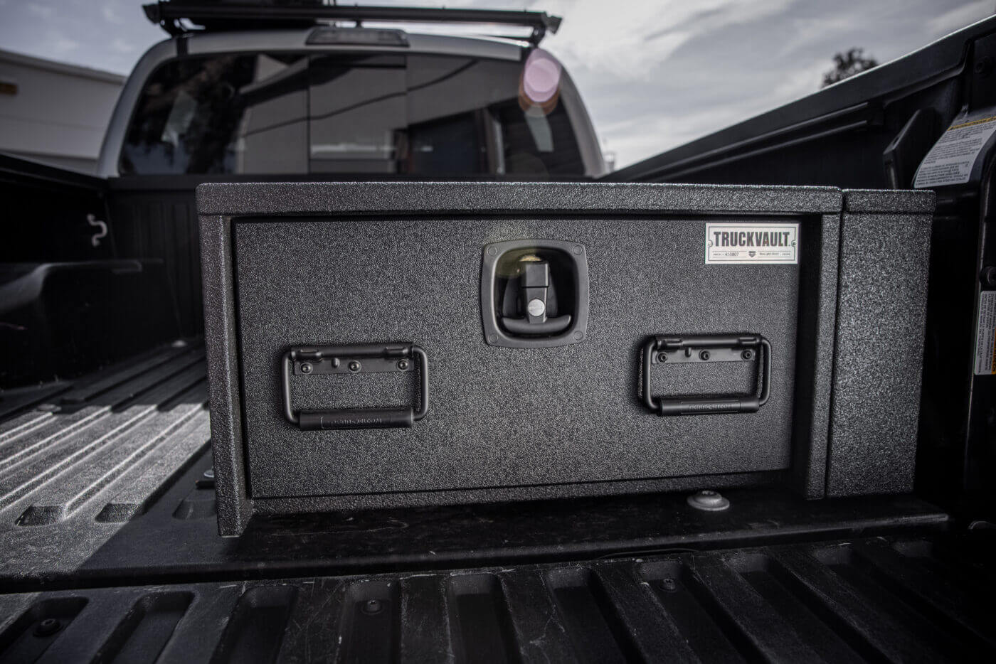 All-Weather Truck Vault installed