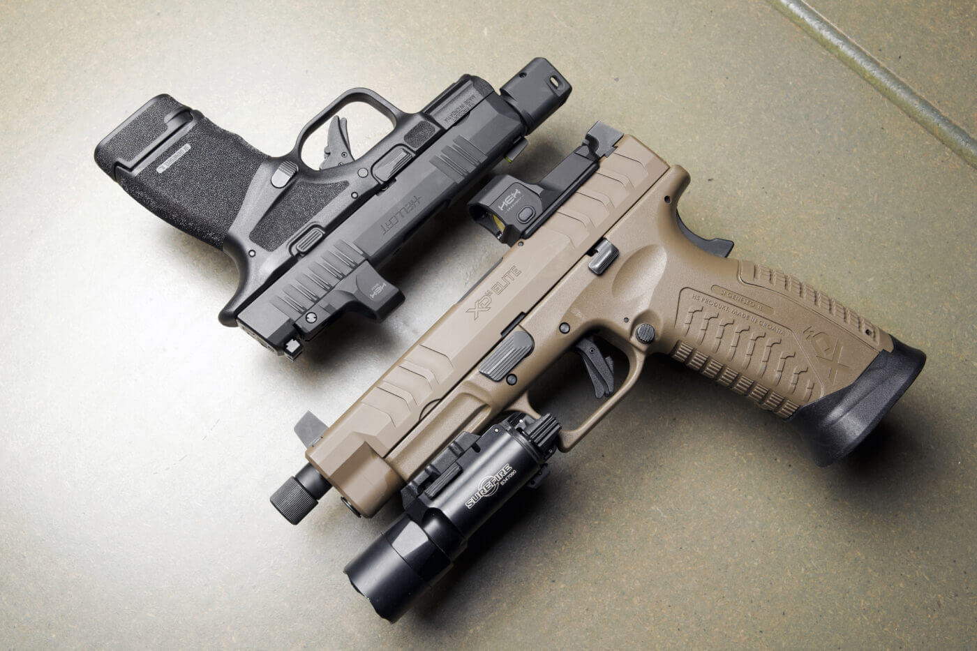 Springfield Armory pistols with HEX red dots