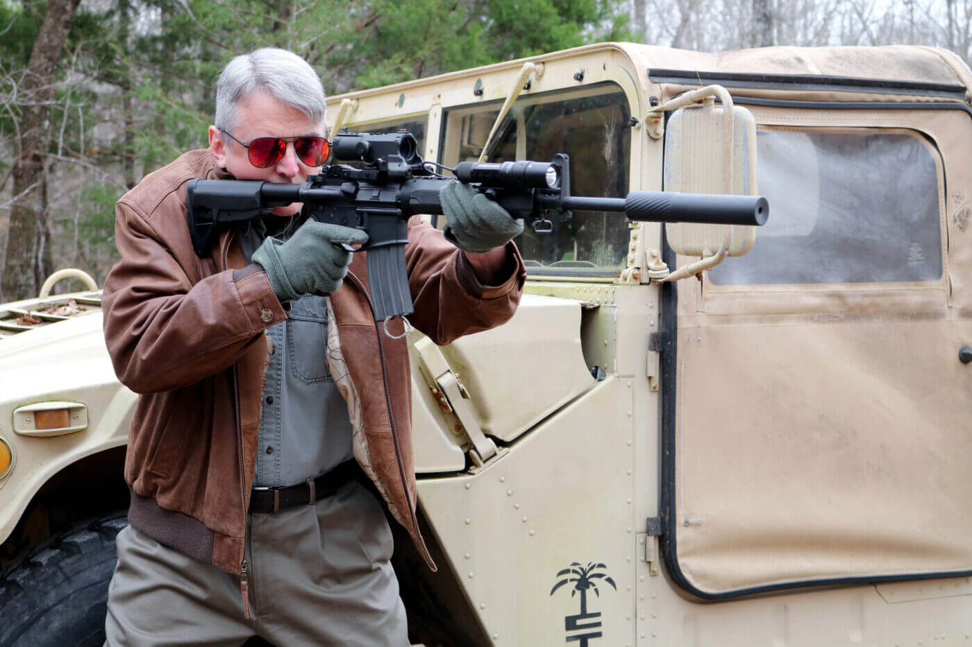 Shooting an NcSTAR VISM ECO MOD2 mounted on a Springfield SAINT rifle