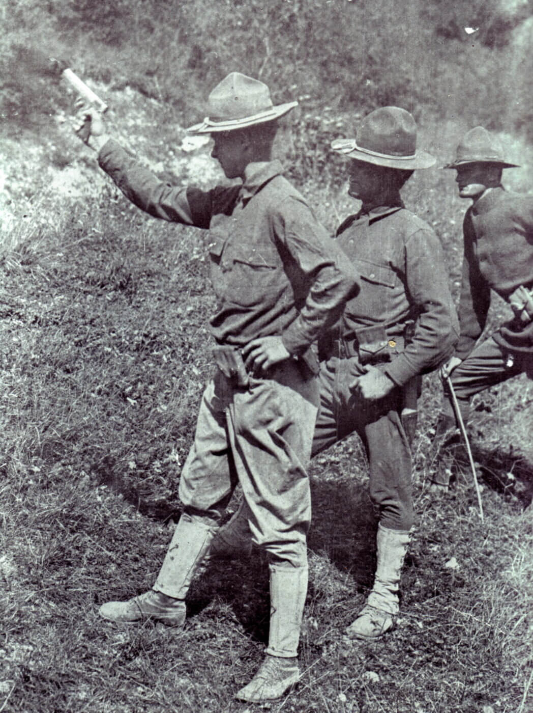 WWI pistol training in the US Army