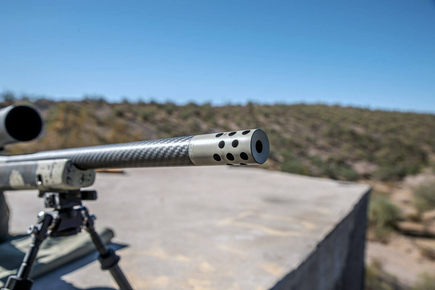 Radial muzzle brake on the Springfield Armory Model 2020 Waypoint rifle