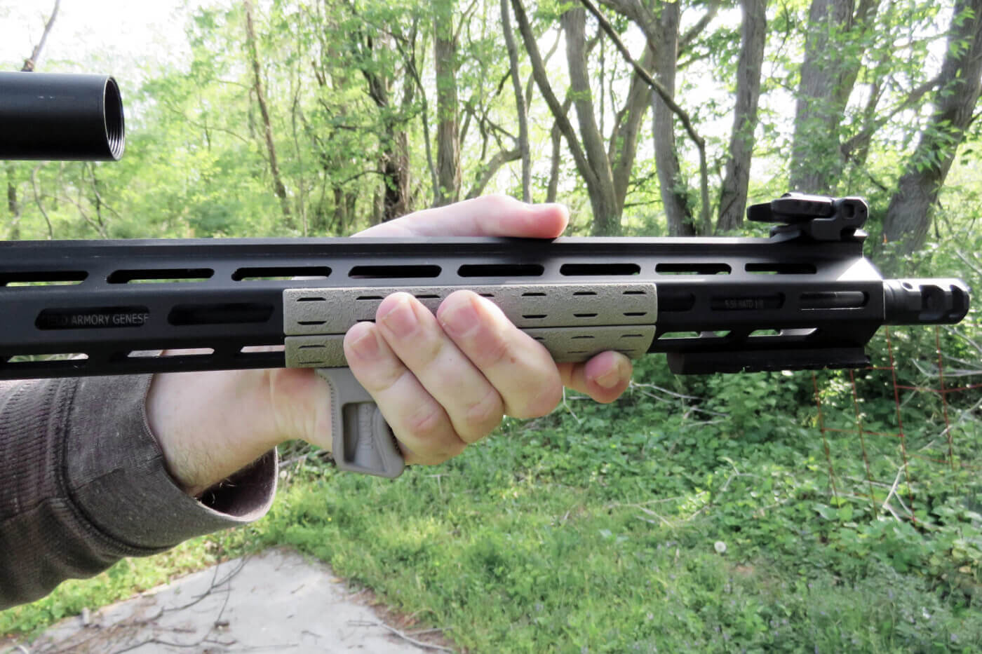 BCM Rail Covers and KAG mounted on a Springfield SAINT Victor rifle