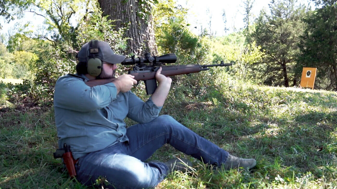 Shooting steel with the M1A Loaded rifle