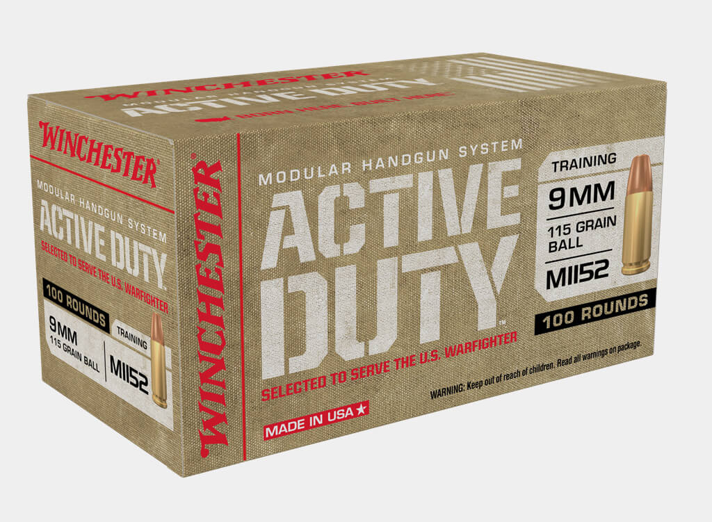 Winchester Active Duty 9mm, 115 Grain