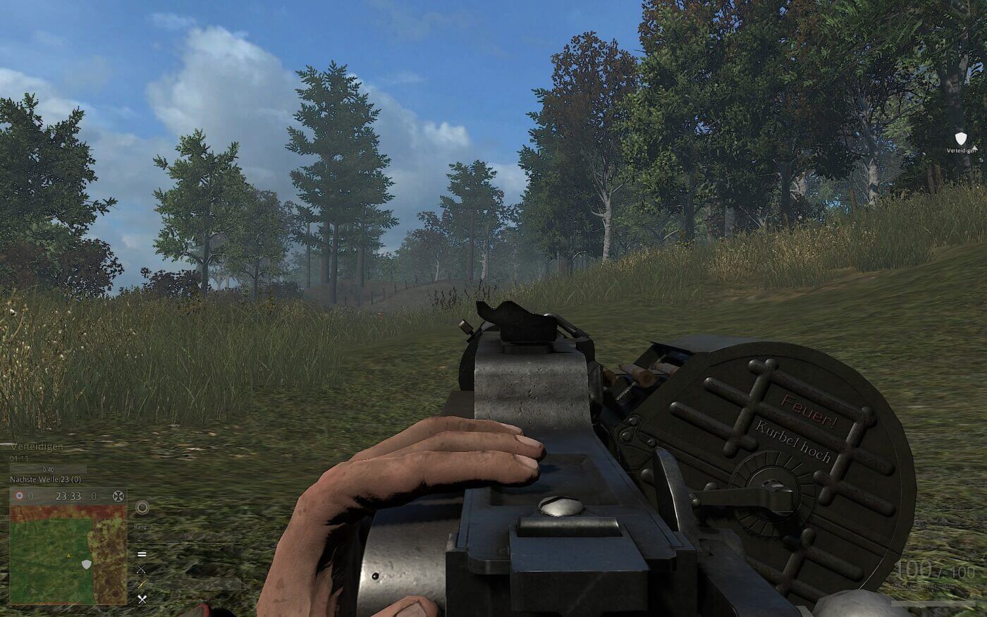 MG08/15 in Verdun video game