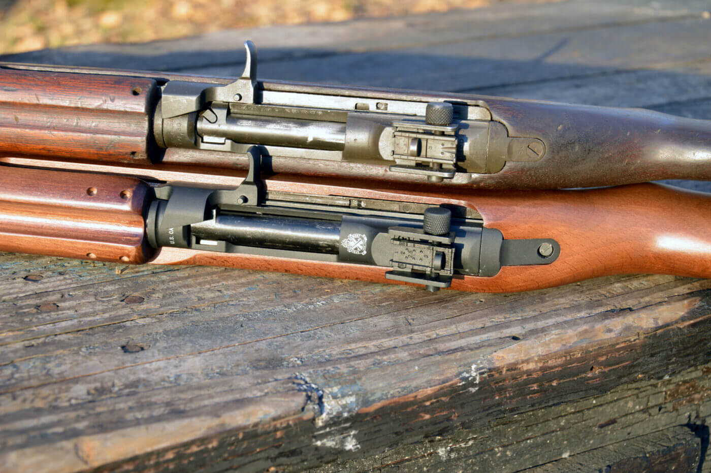 Action comparison of M1 Carbine and M1 Carbine BB gun