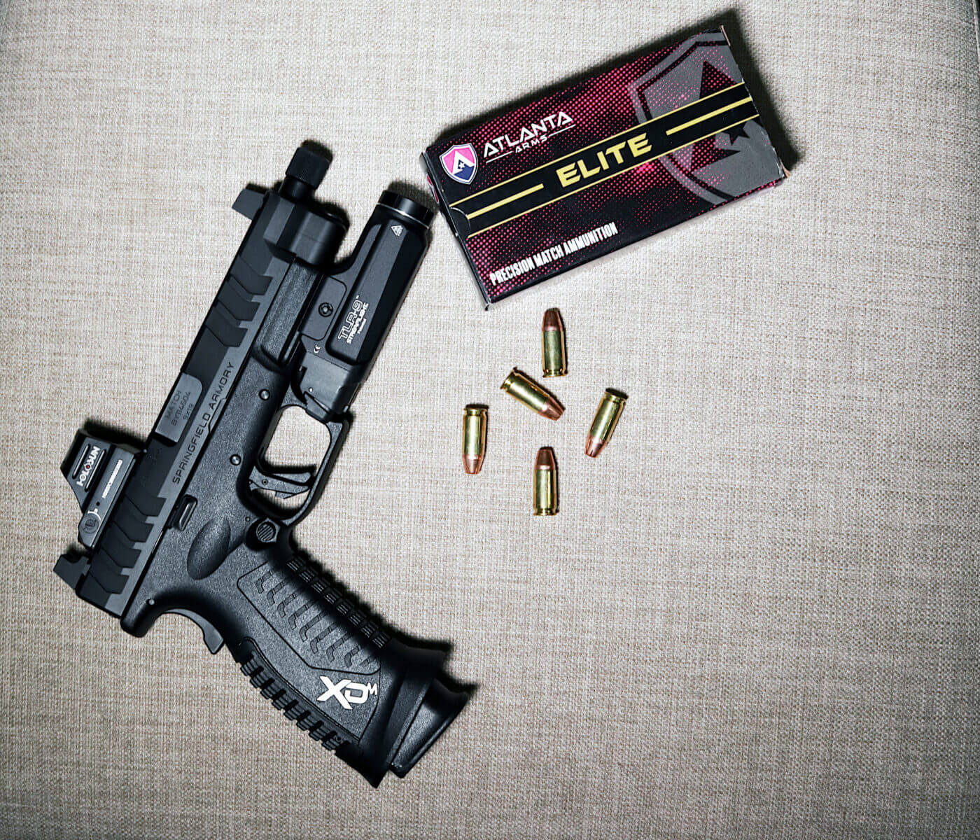 Atlanta Arms Match 9mm ammo in Springfield Armory XD-M Elite OSP pistol