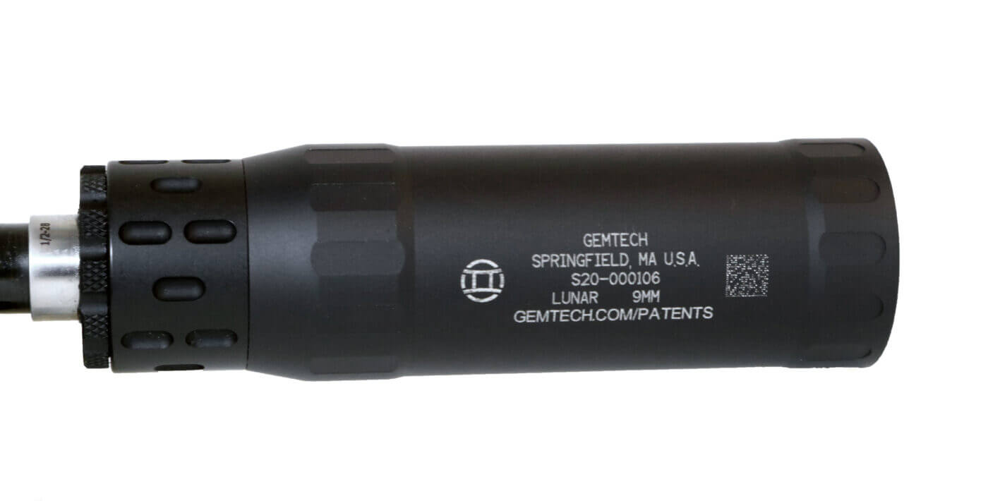 Gemtech Lunar 9 sound suppressor for pistol