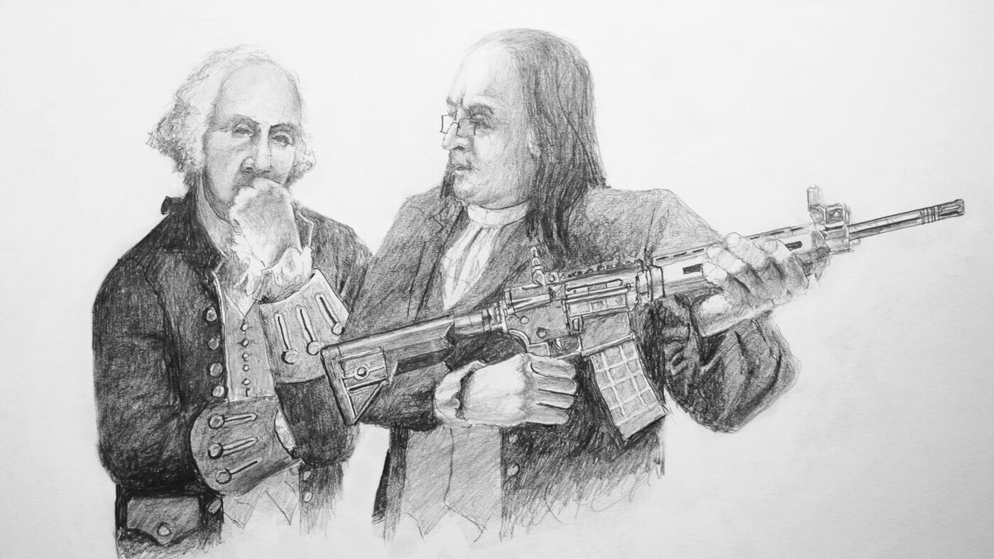 Assault weapon held by founding fathers