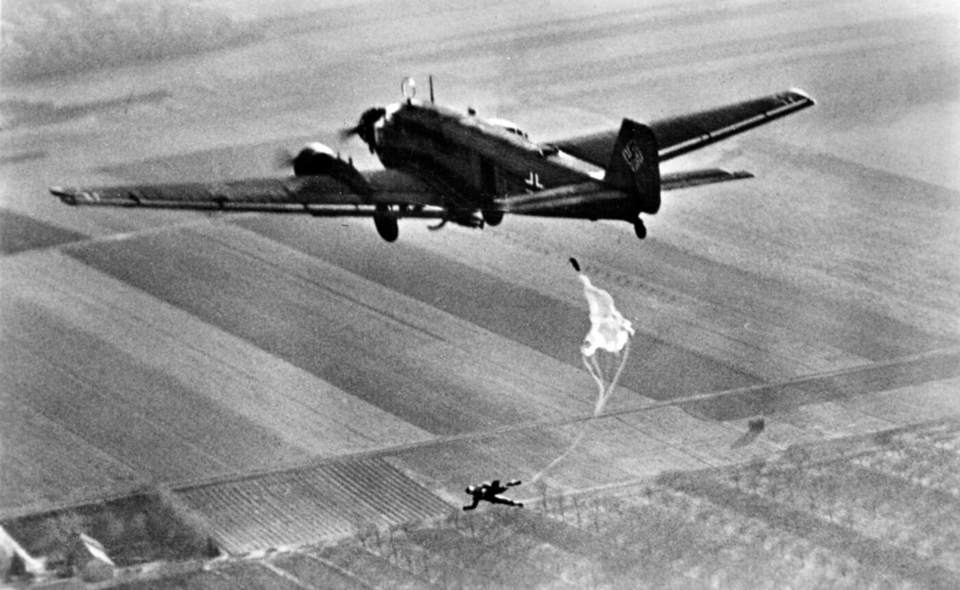 German paratroopers during WWII