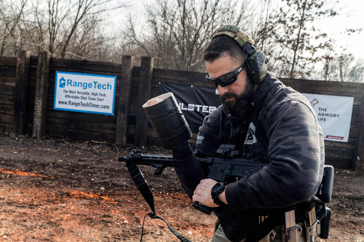 Shooting an AR-15 with one hand