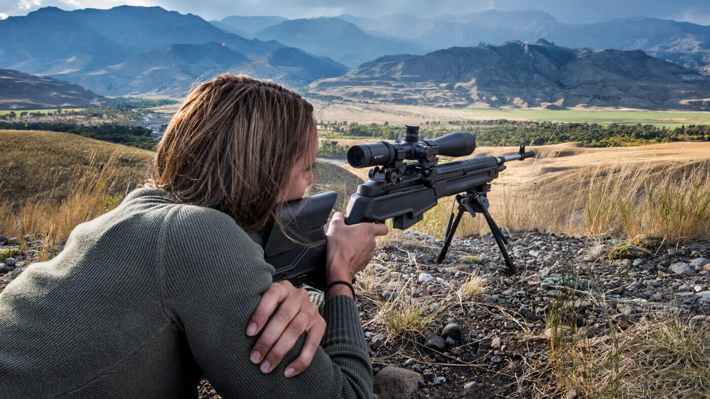 M1A rifle fired by woman