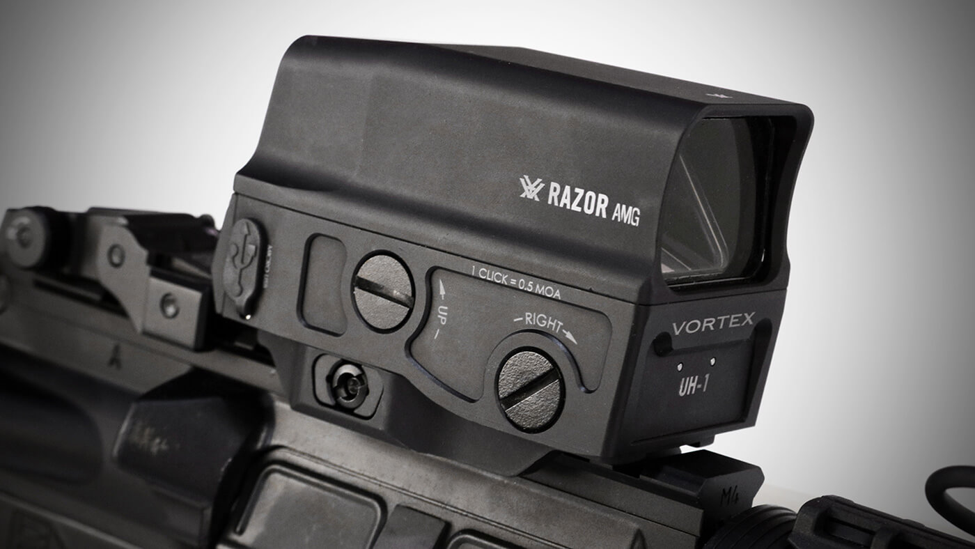 Detail shot of Vortex AMG UH-1 Holographic Sight