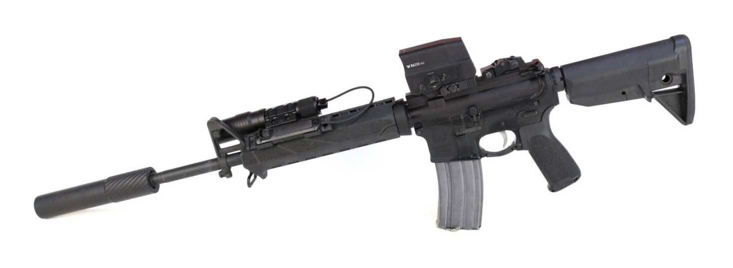 Vortex AMG UH-1 sight mounted on a Springfield AR-15 rifle