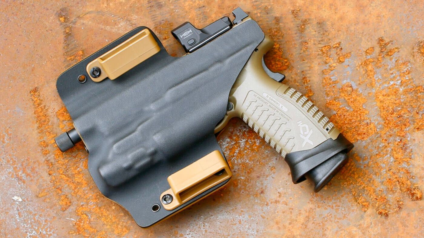 Springfield Armory XD-M Elite pistol in Ares holster