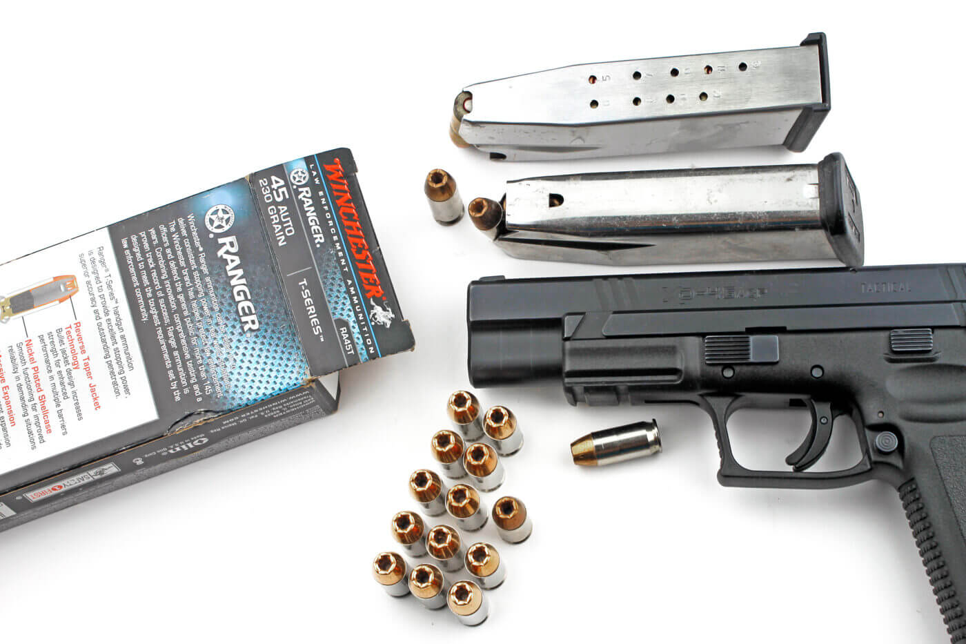 High capacity .45 ACP pistol