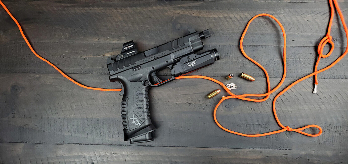 Shoot the String Handgun Drill items needed