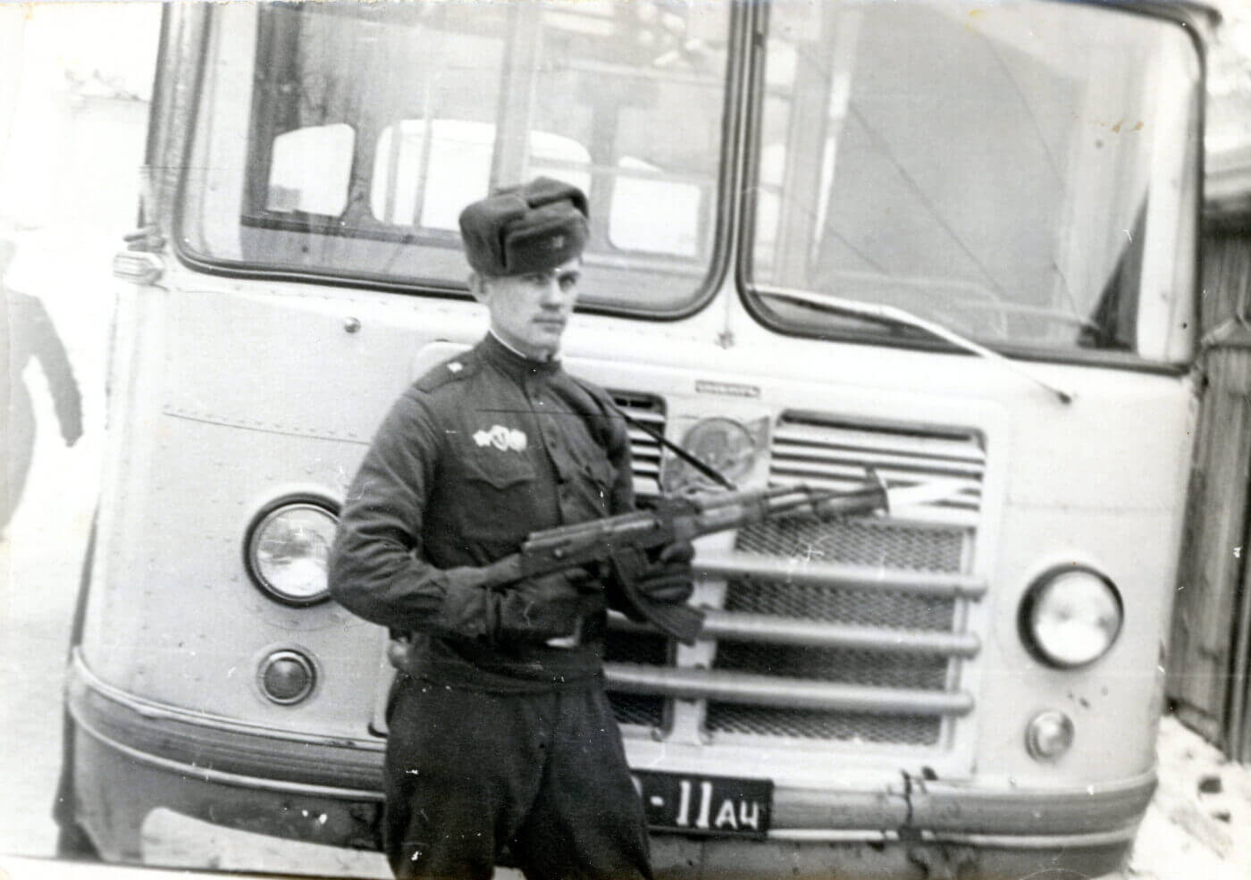 USSR soldier with AK-47