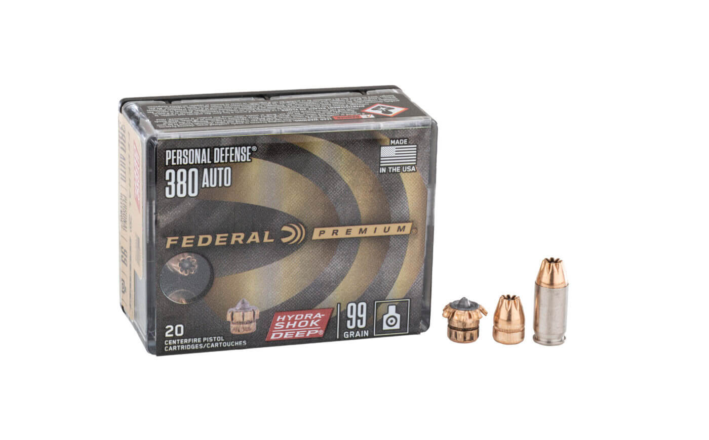 Federal Hydra-Shok Deep .380 packaging