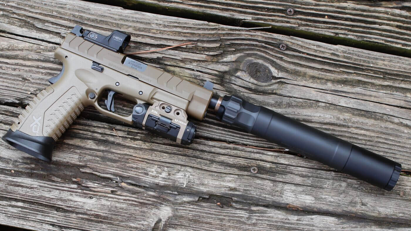 Suppressor on XD-M Elite pistol