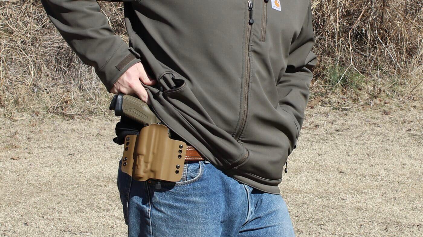 XD-M Elite handgun in Ares Tactical holster
