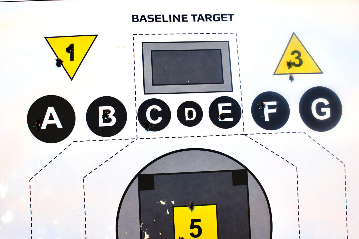 Accuracy testing target