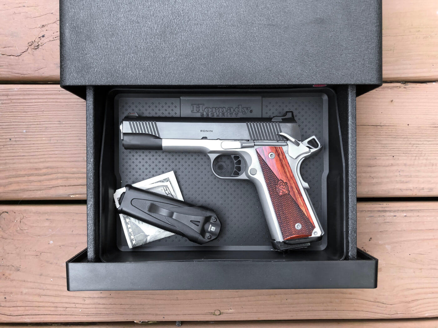 Springfield 1911 in Hornady RAPiD safe