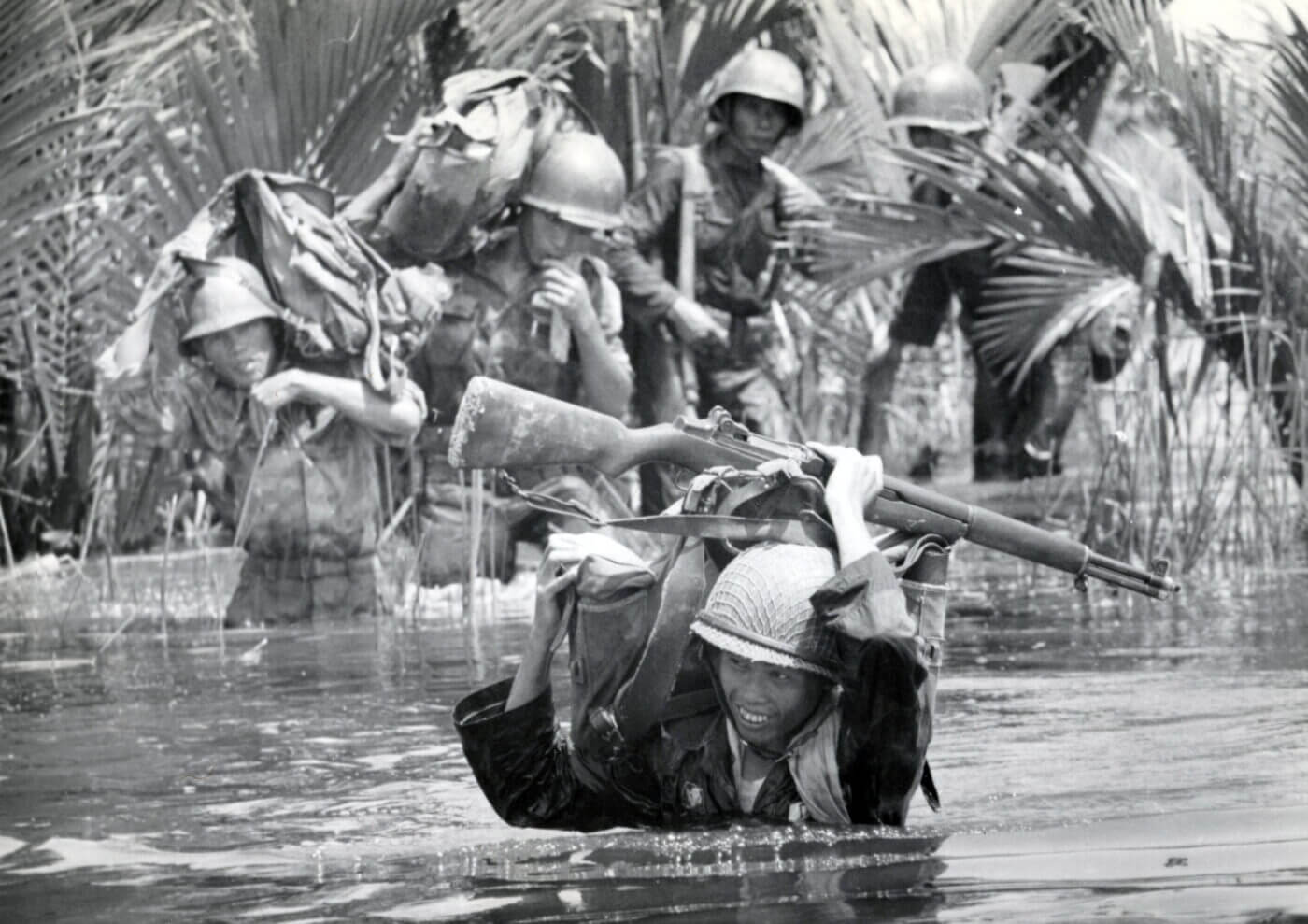 ARVN forces near Saigon with M1 Garand in Vietnam War