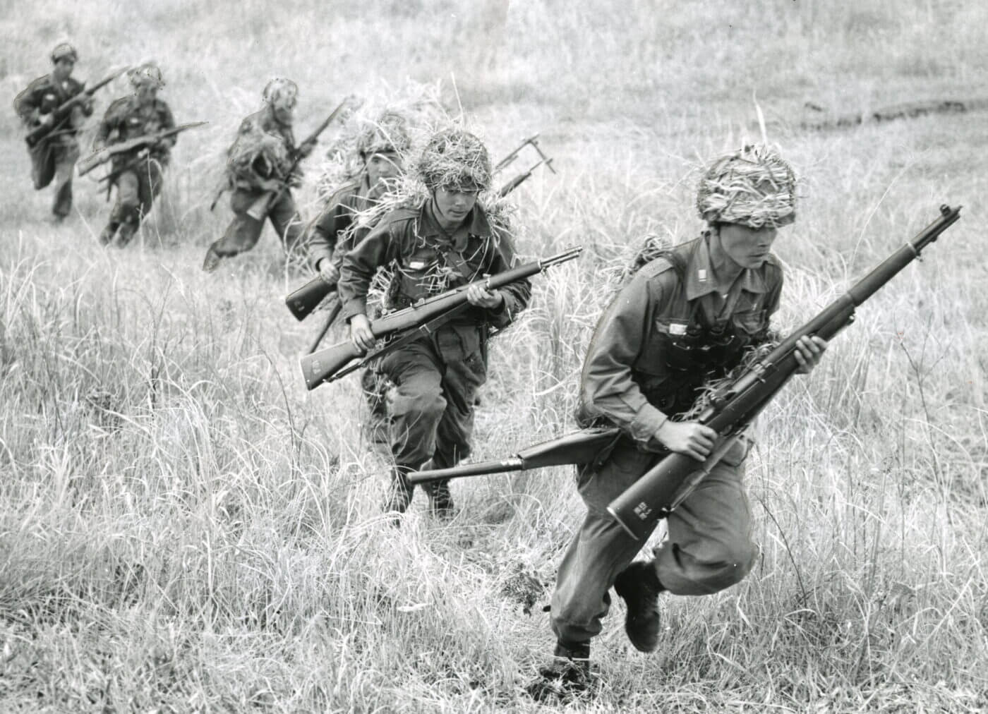 Japanese Self-Defense Forces armed with M1 Garand rifles