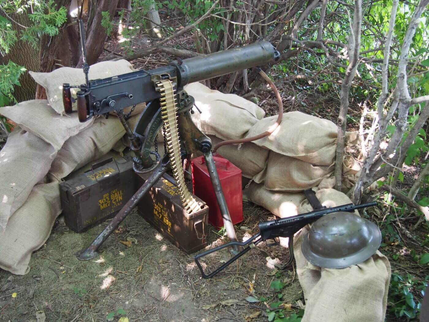 WWII Vickers machine gun