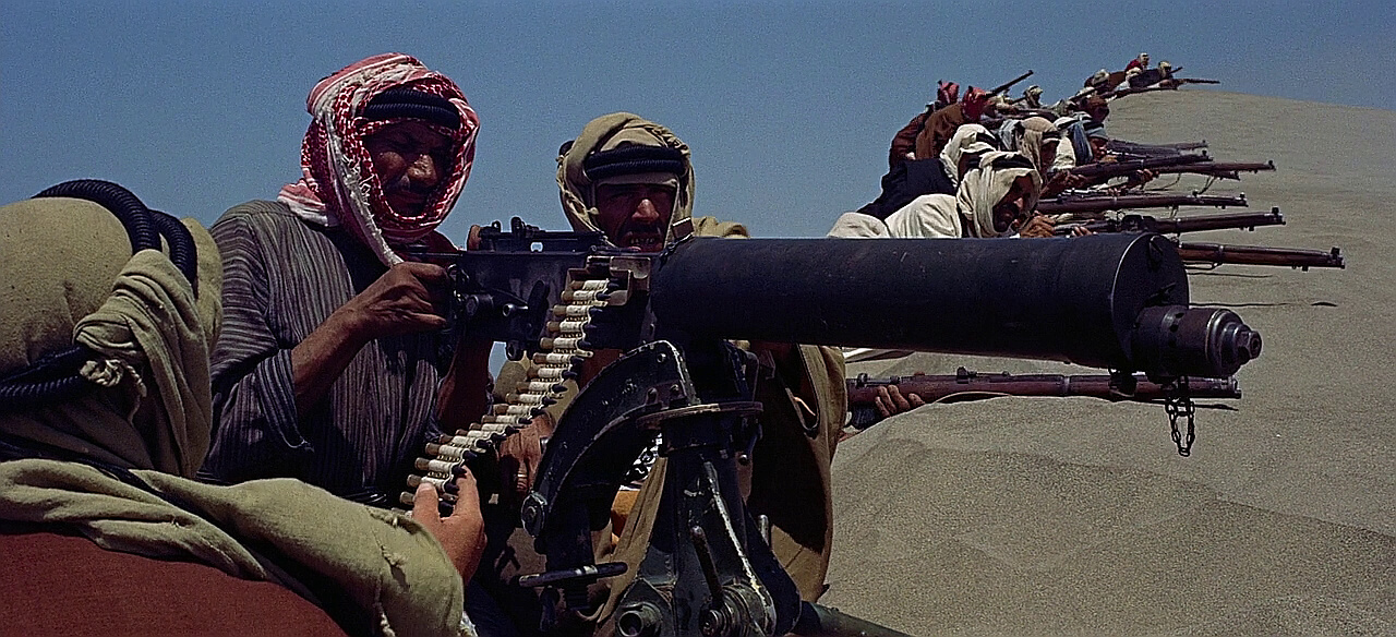 Vickers machine gun in Lawrence of Arabia