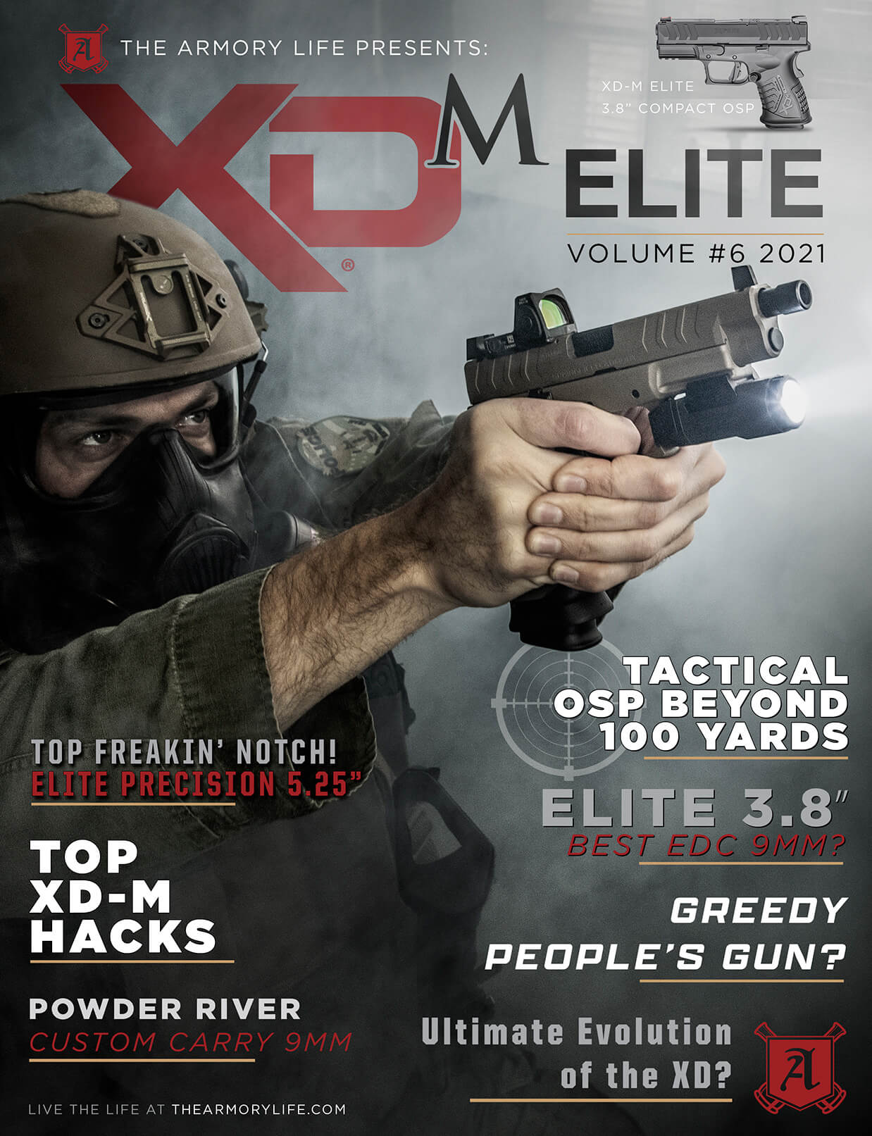 Cover for The Armory Life Digital Magazine Volume 6: XD-M Elite