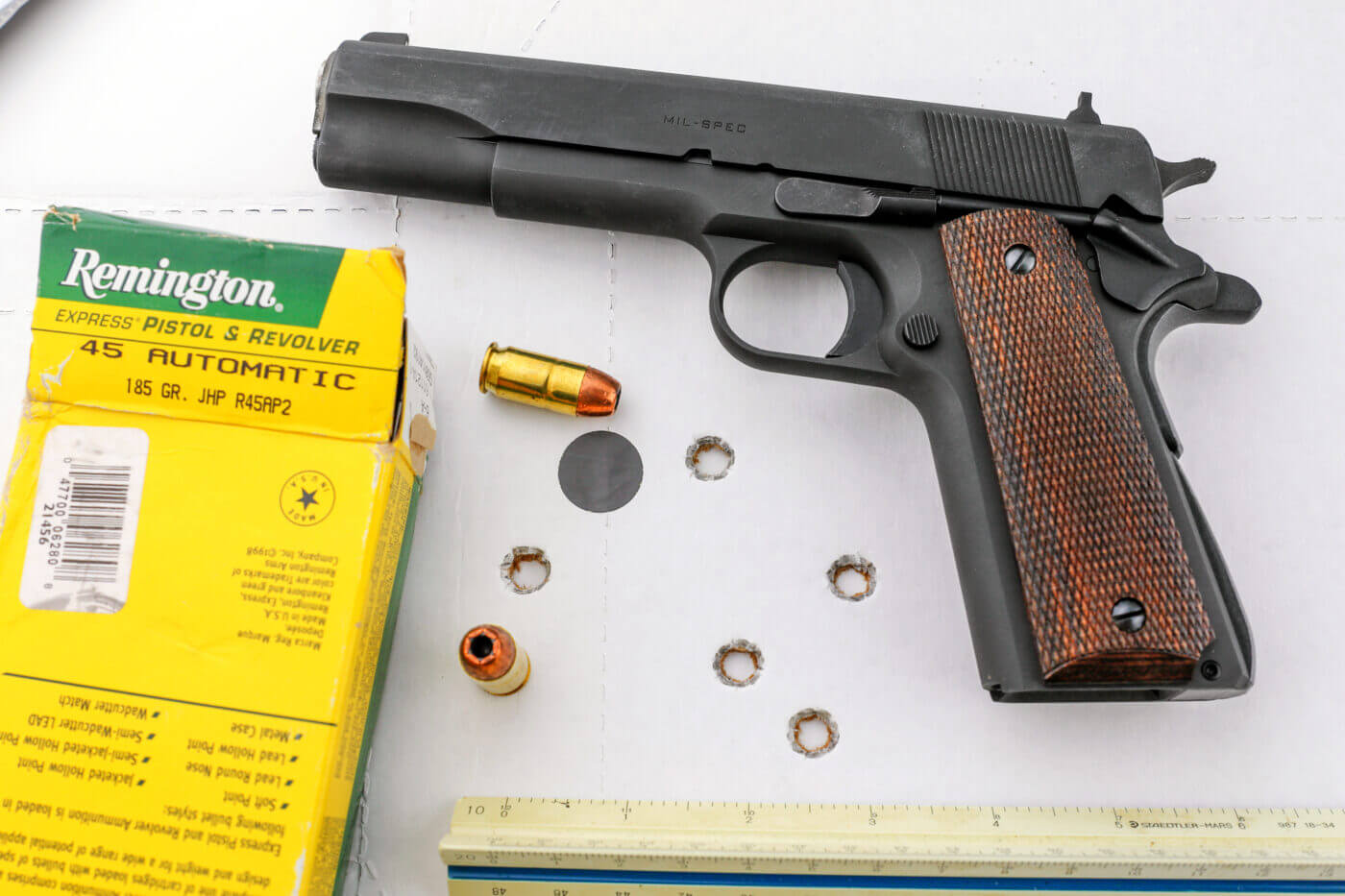 Accuracy testing the Springfield 1911 Mil-Spec with Remington ammo