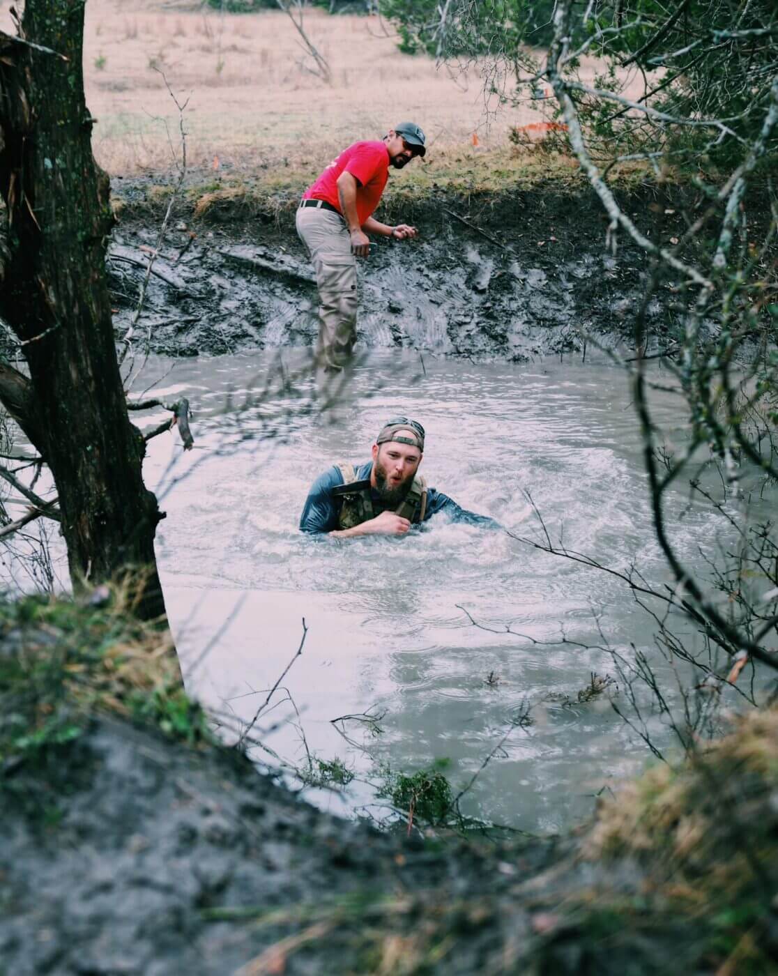 Water obstacle during competition with Old Eighteen Defense