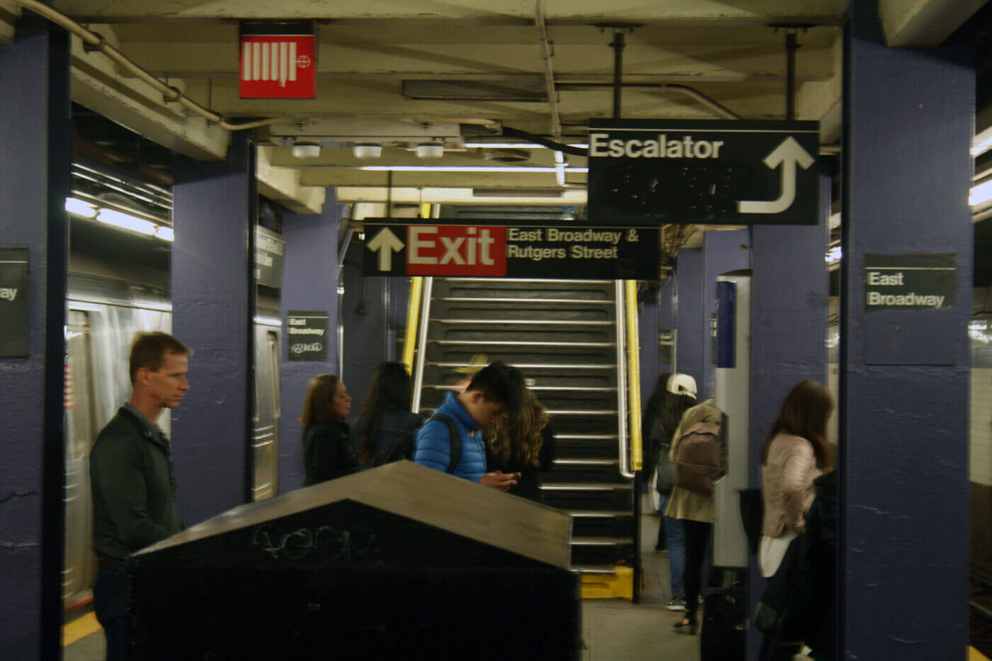 People in subway station