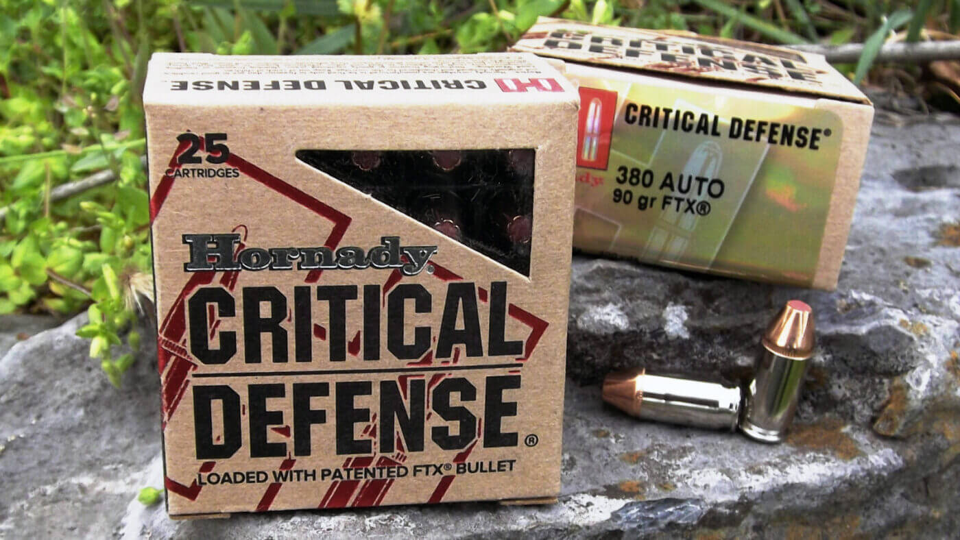 Hornady Critical Defense ammo in .380 ACP