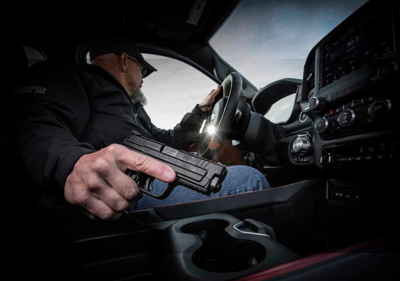 Storing a gun in a car