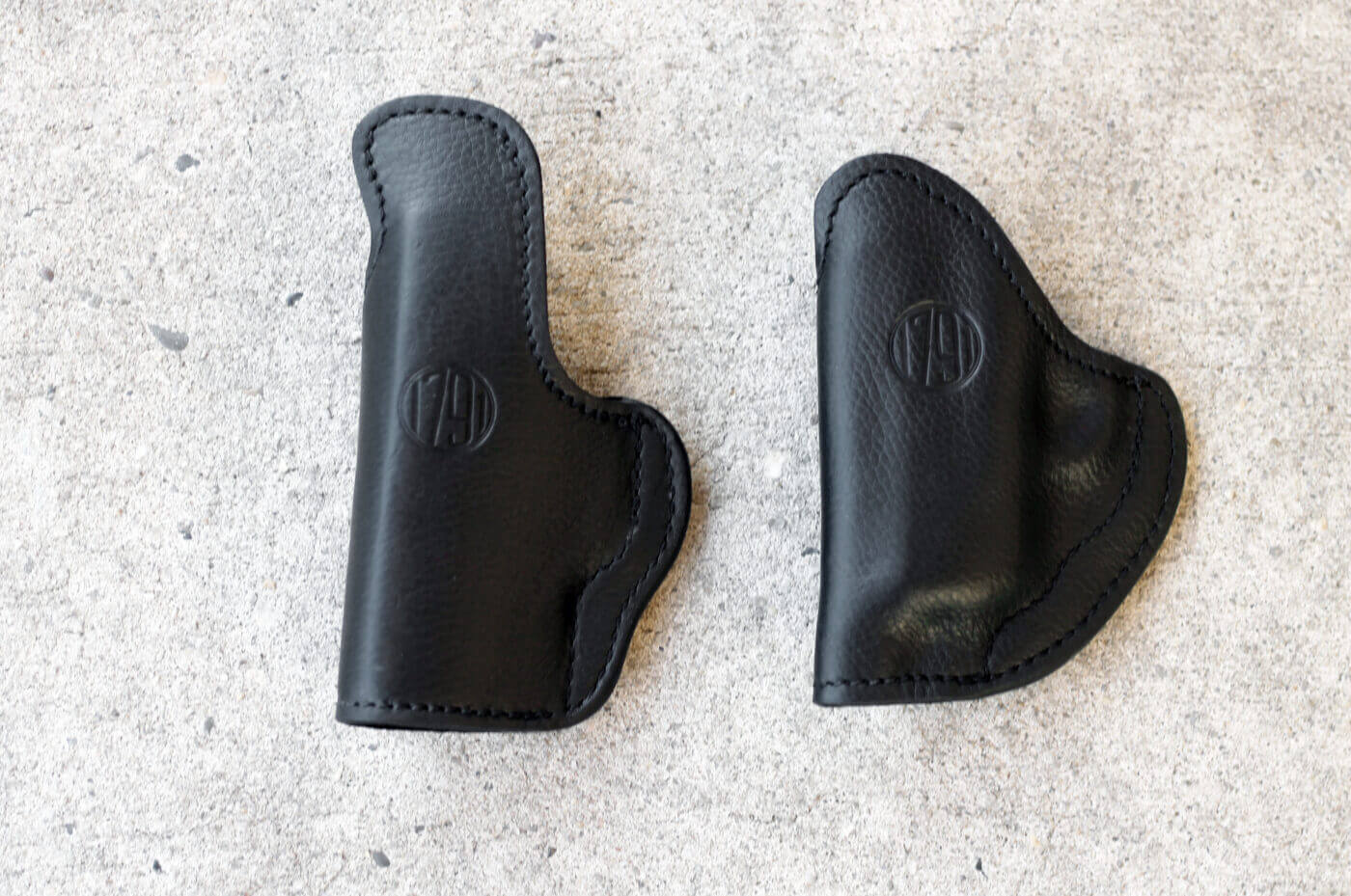 Before and after of the holster molding