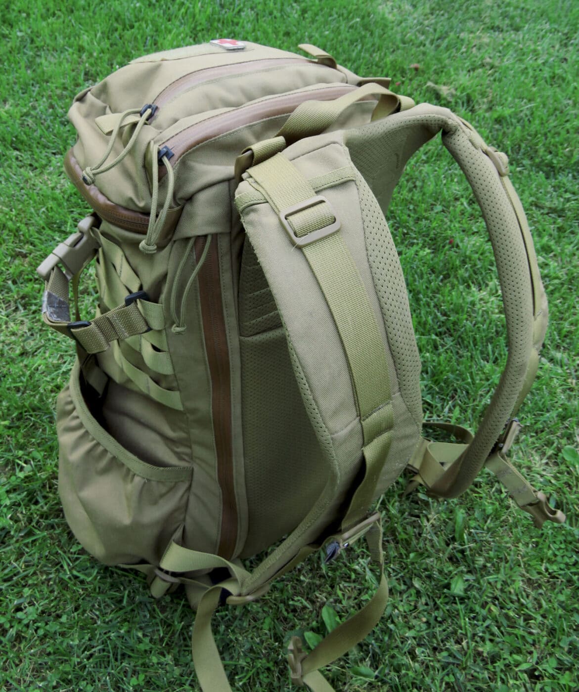 Shoulder straps and yoke on Mystery Ranch pack