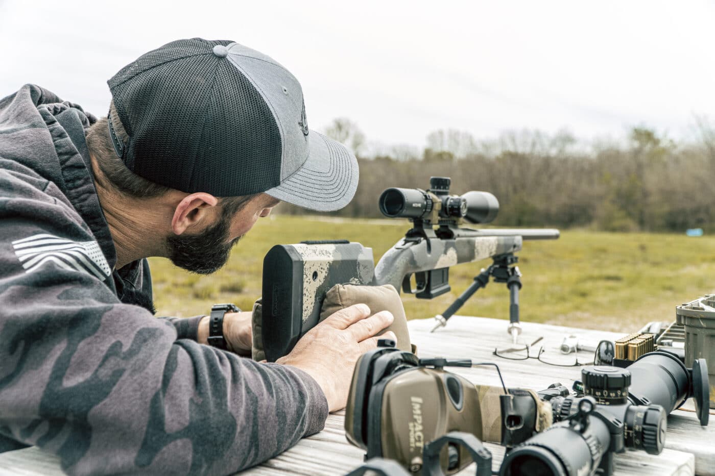 Swapping a scope on a rifle and sighting it In