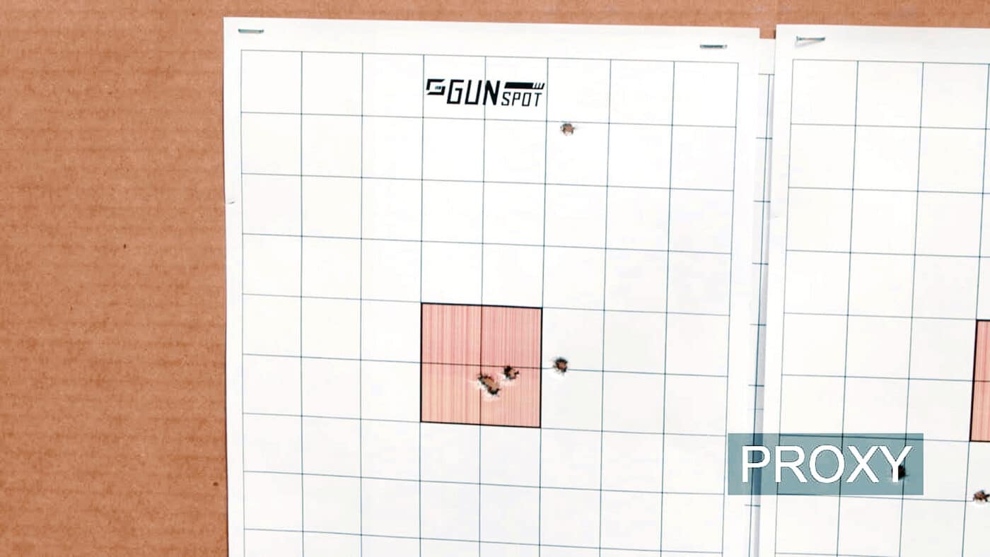 Target used to sight in a rifle