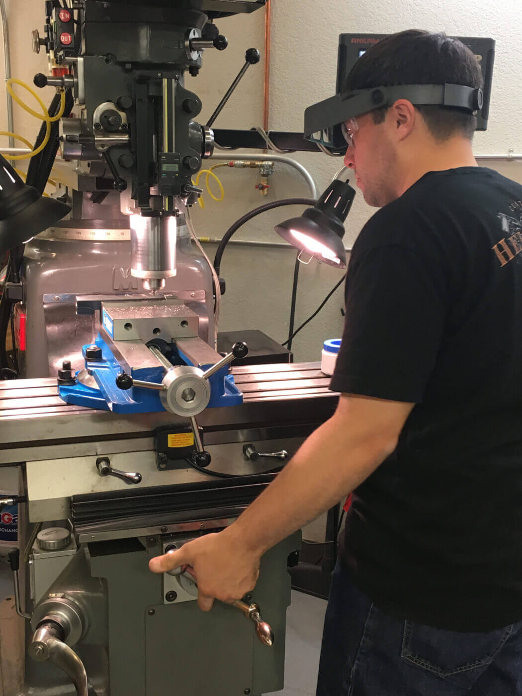 Man machining a 1911 slide