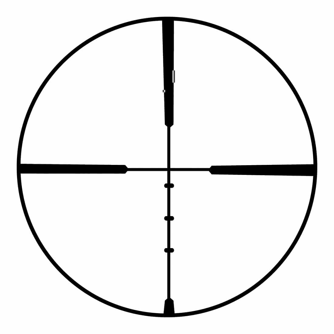 Ballistic Plex reticle in Bushnell scope