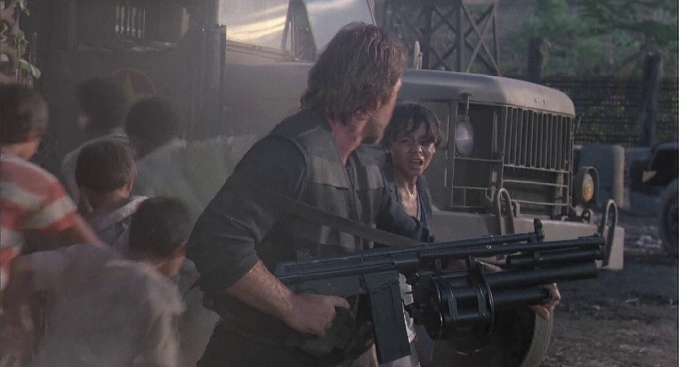 Gun being used in movie Braddock: Missing in Action III