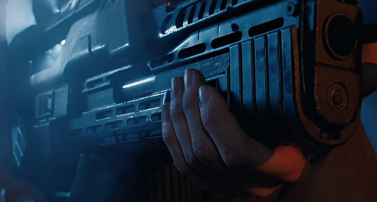 Grenade launcher on Aliens pulse rifle