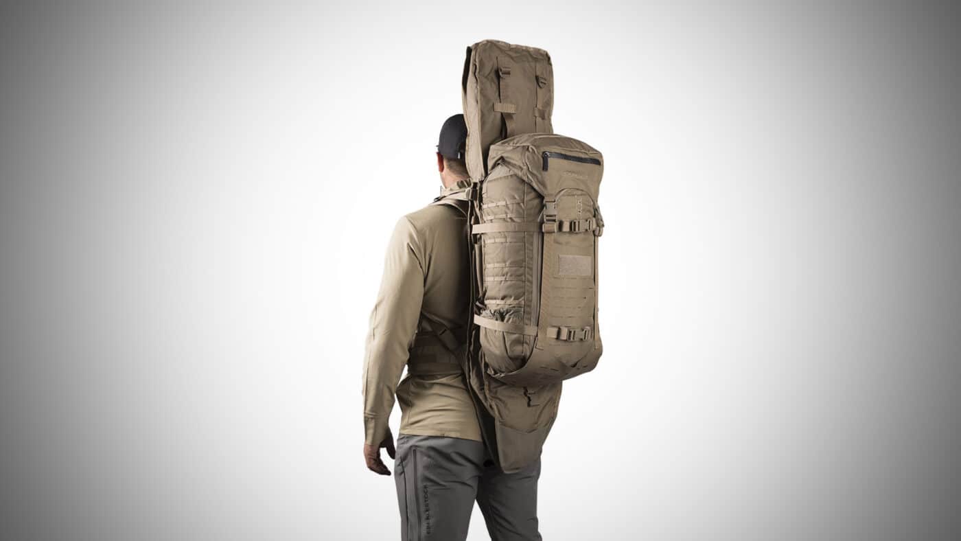 Man carrying Eberlestock G2 Gunslinger II