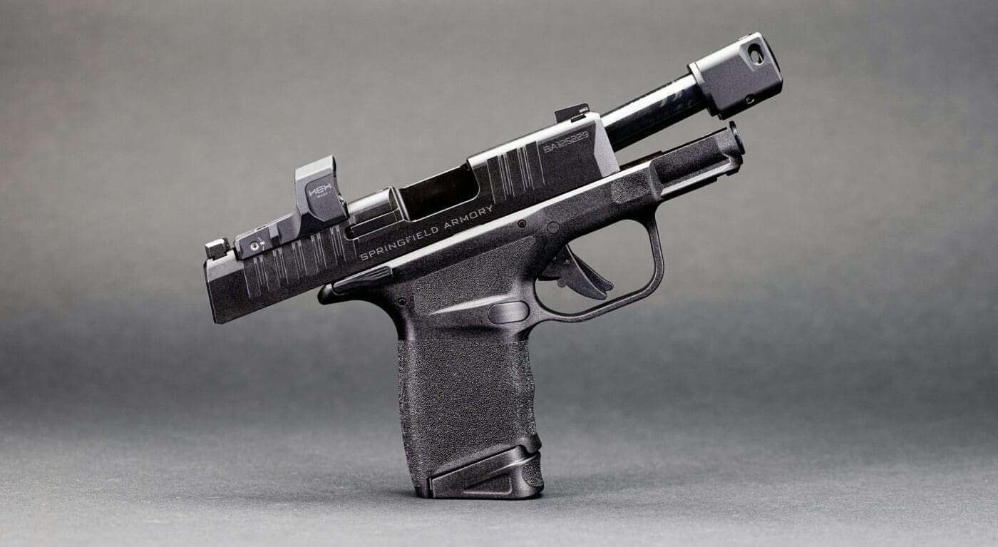 Hellcat RDP pistol with compensator
