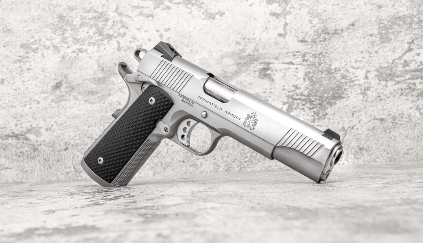 Stainless steel 1911 TRP pistol by Springfield Armory