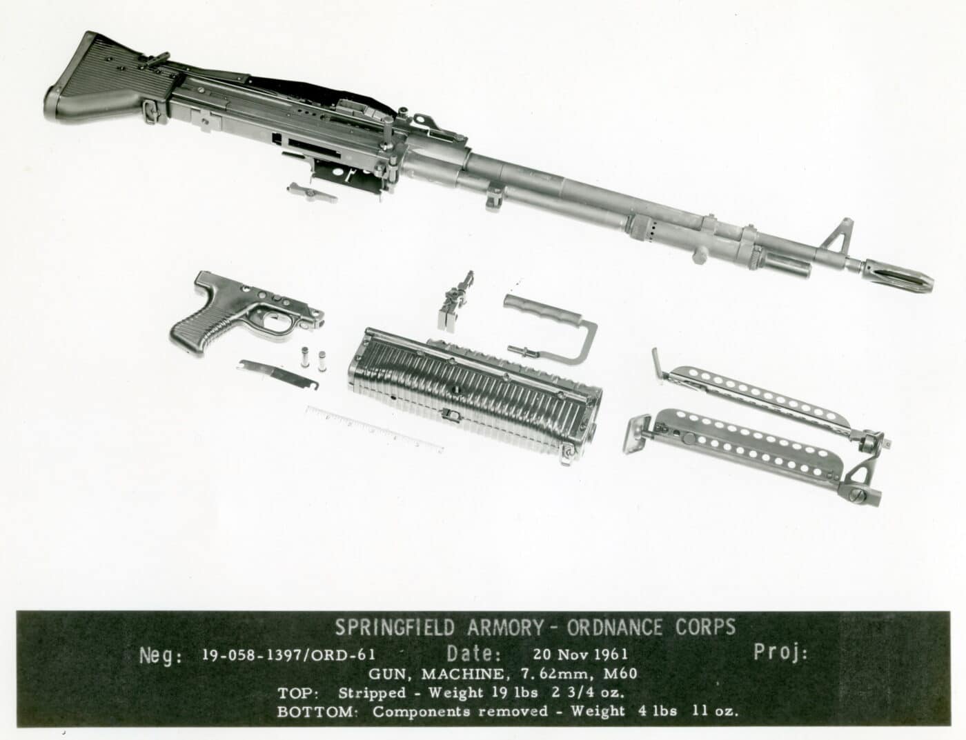 M60 components in 1962 Springfield Armory diagram